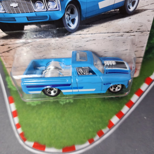Custom '72 Chevy LUV * Blue * Hot Wheels Trucks Series