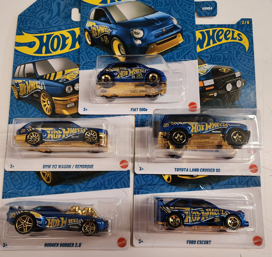 New Mix 2 * 5 Car Base Set * 2026 Hot Wheels Pearl & Chrome 58th Anniversary * Case K