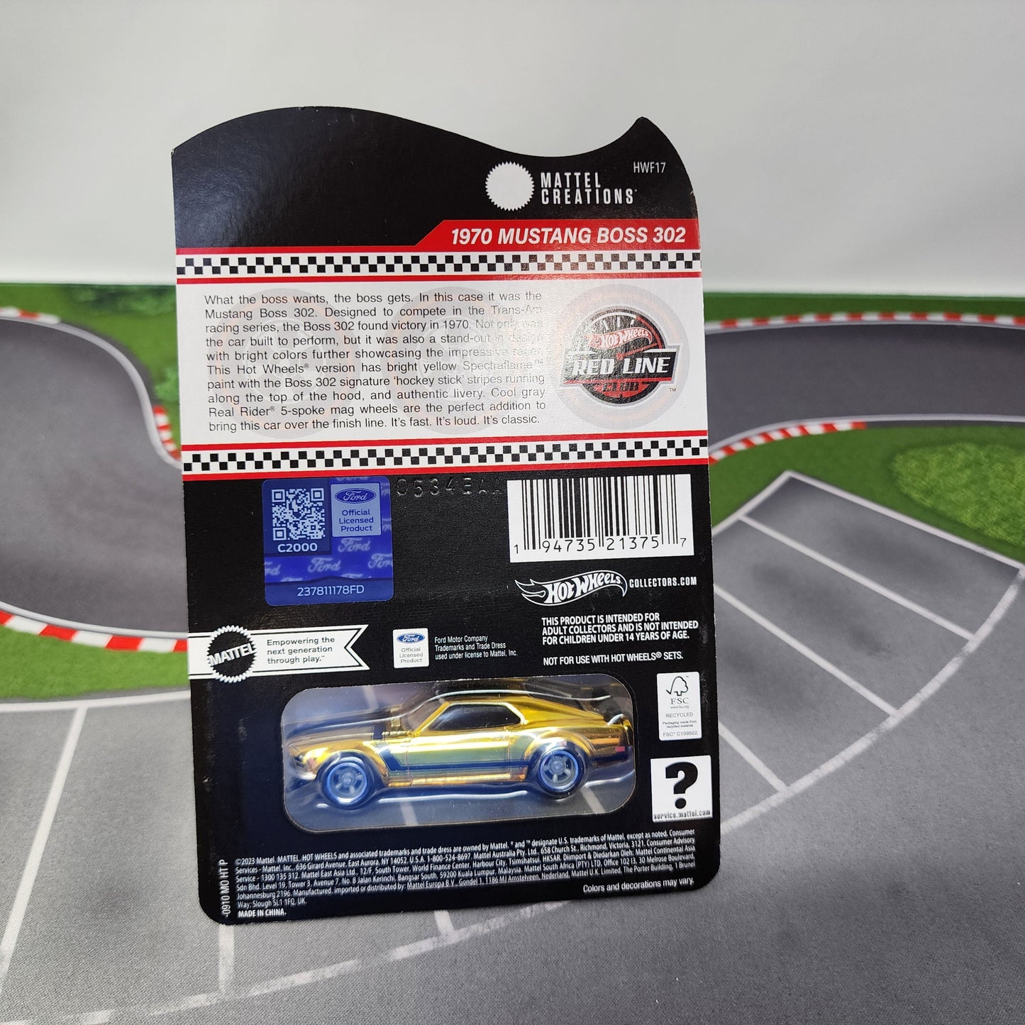 1970 Mustang Boss 302 * Hot Wheels Red Line Club RLC