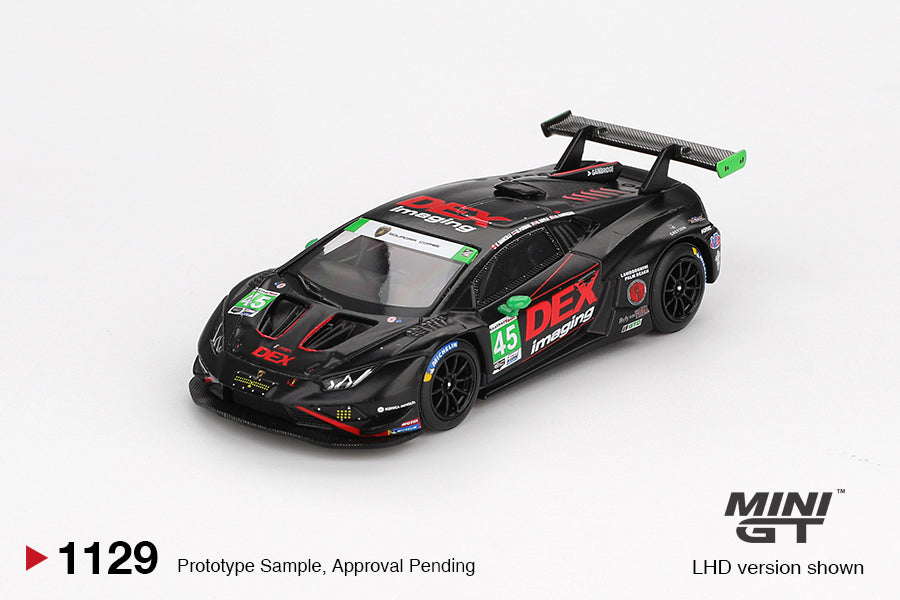 *PREORDER* MINI GT 1:64 Lamborghini Hurac谩n GT3 EVO2 #45 DEX Imaging 鈥?2024 IMSA Daytona 24Hrs