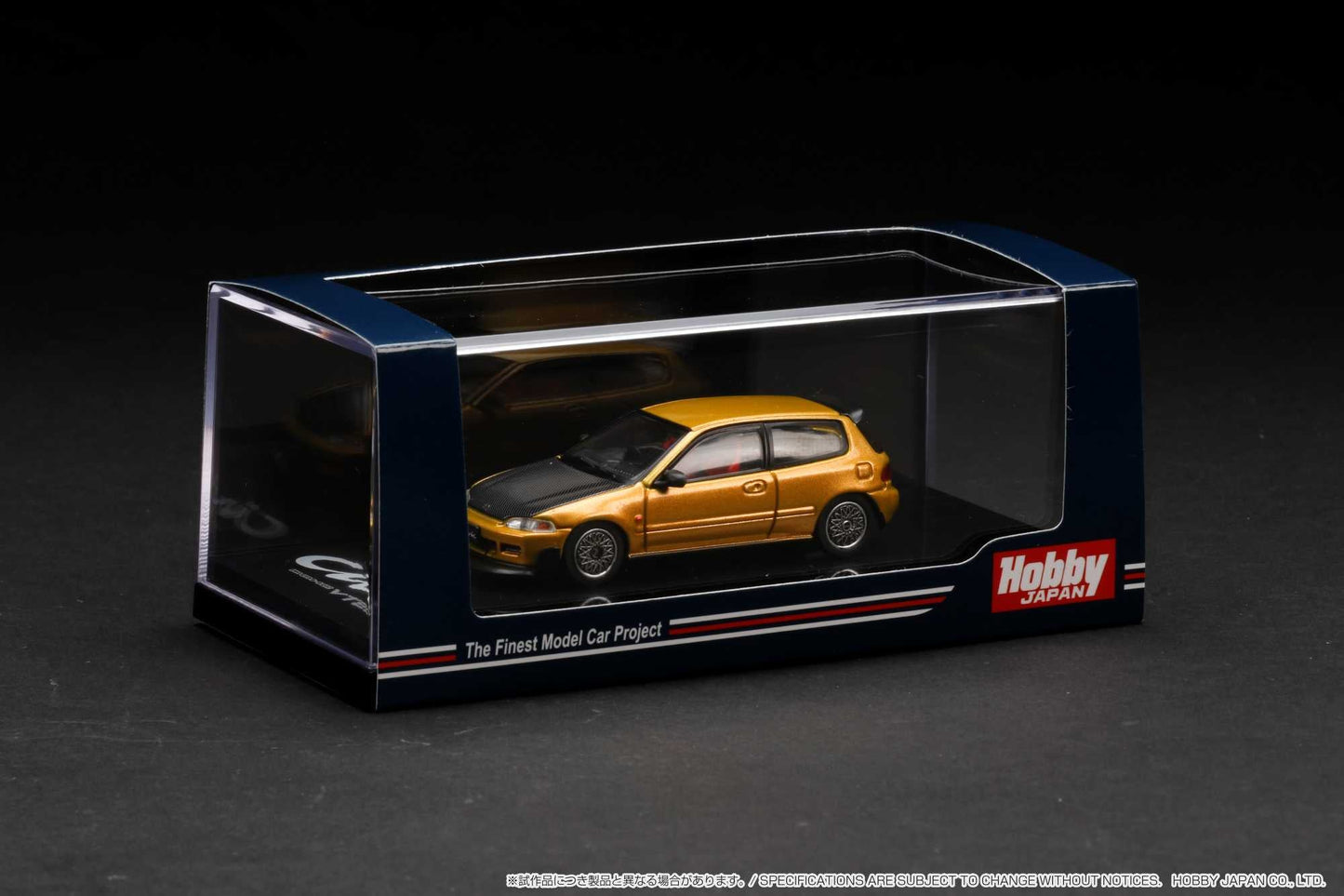 Hobby Japan 1:64 Honda Civic (EG6) SiR 鈪?with JDM Style in Orange Metallic