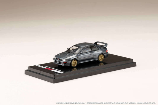 Hobby Japan 1:64 Subaru Impreza 22B STi Version (GC8鏀? with EJ Engine Display in Cool Gray Metallic