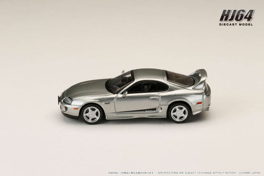 Hobby Japan 1:64 Toyota SUPRA RZ (JZA80) Custom Version with Active Spoiler in Silver Metallic Graphite