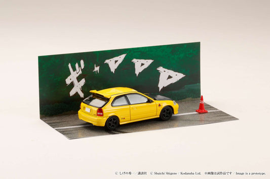 Hobby Japan 1:64 Honda CIVIC (EK9) Todojuku / INITIAL D Tomoyuki Tachi VS Takumi Fujiwara
