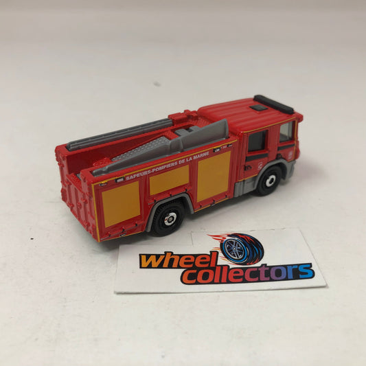 Scania P 360 Fire Truck * Red * Matchbox Global Series Loose 1:64 Scale