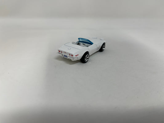 1972 Stingray Corvette Convertible * WHITE * Hot Wheels 1:64 scale Loose diecast