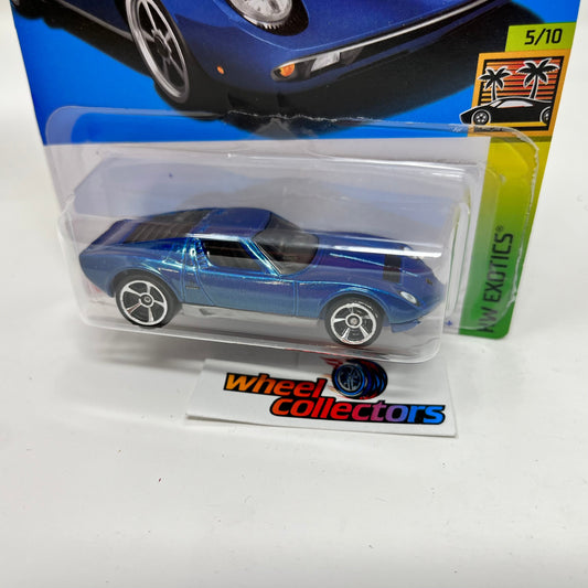 71 Lamborghini Miura SV #202 * Blue * 2022 Hot Wheels
