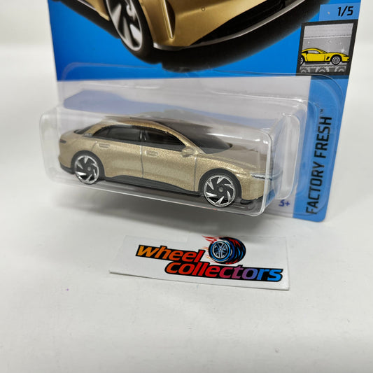 Lucid Air #97 * Gold * 2023 Hot Wheels Case D