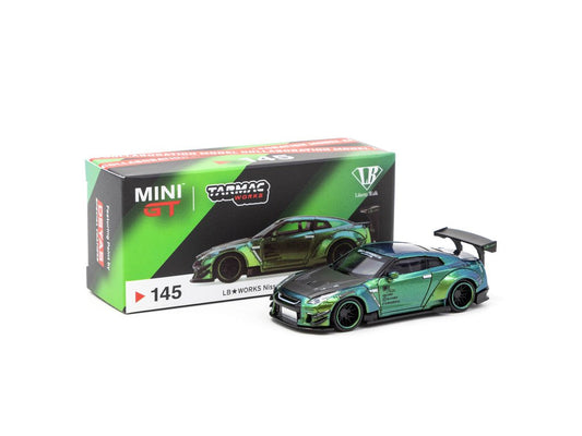 Tarmac Works 1:64 LB鈽匴ORKS Nissan GTR Magic Green LHD Version