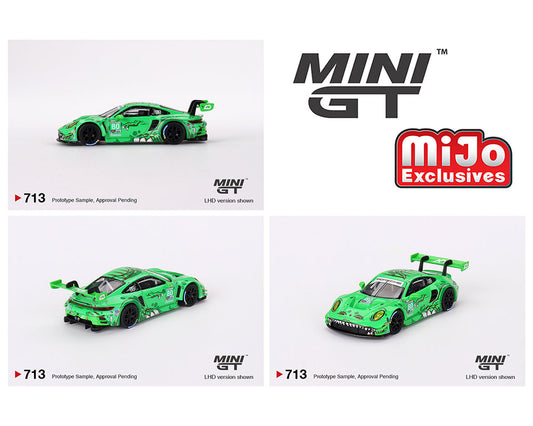 MINI GT 1:64 Porsche 911 GT3 R #80 GTD AO Racing 2023 IMSA Sebring 12 Hrs