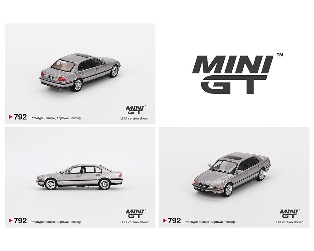 MINI GT 1:64 BMW 750IL in Aspen Silver Metallic