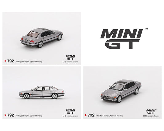 MINI GT 1:64 BMW 750IL in Aspen Silver Metallic