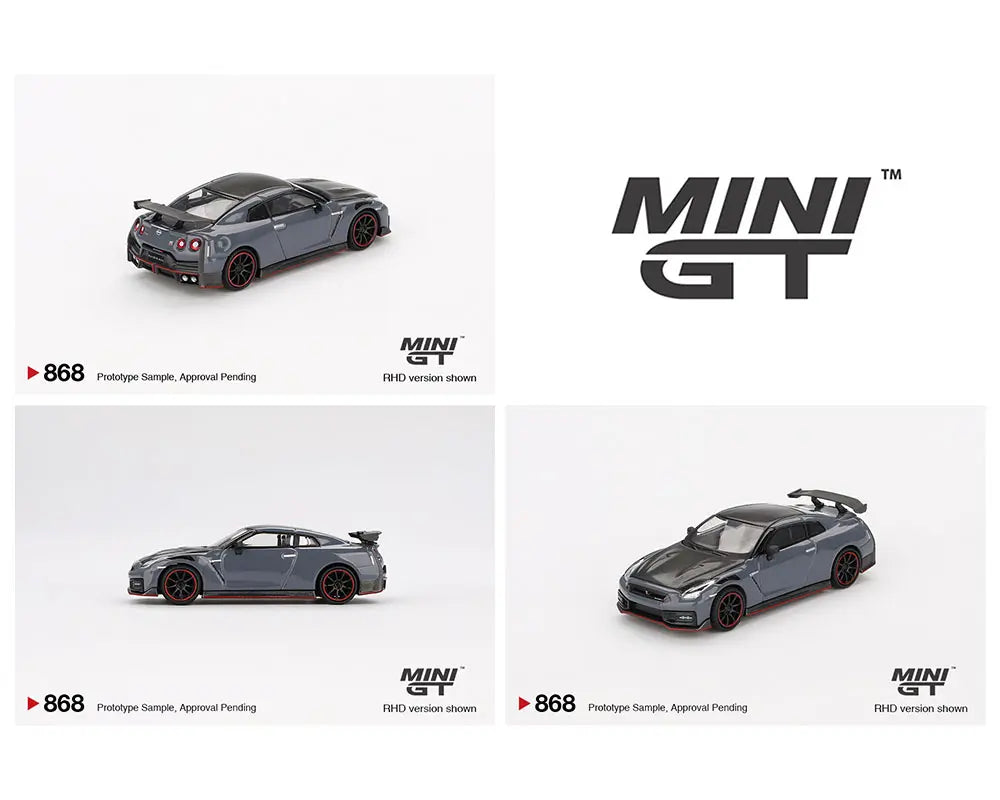 MINI GT 1:64 Nissan GT-R Nismo 2024 NISMO in Stealth Gray