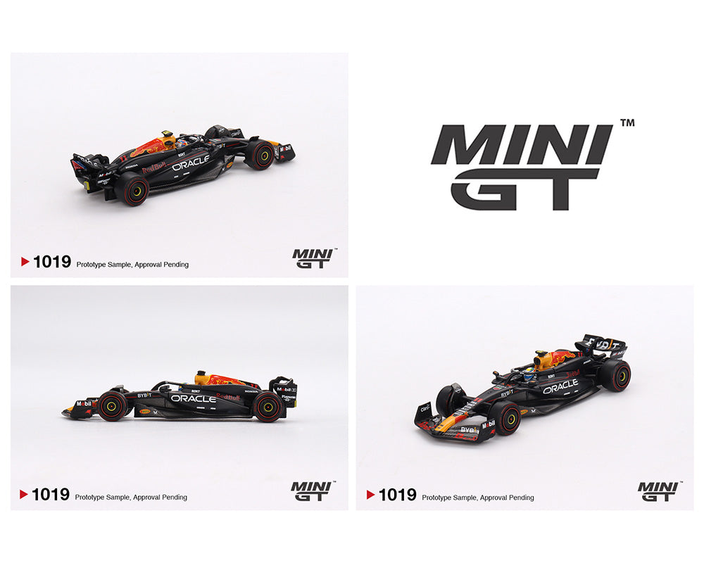 MINI GT 1:64 Oracle Red Bull Racing RB20 #11 Sergio P茅rez 2024 F1 2024 Bahrain GP 2nd Place