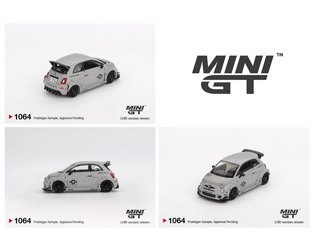 MINI GT 1:64 Abarth 595 LB-WORKS x Abas Works Fighters 鈥?Matte Grey