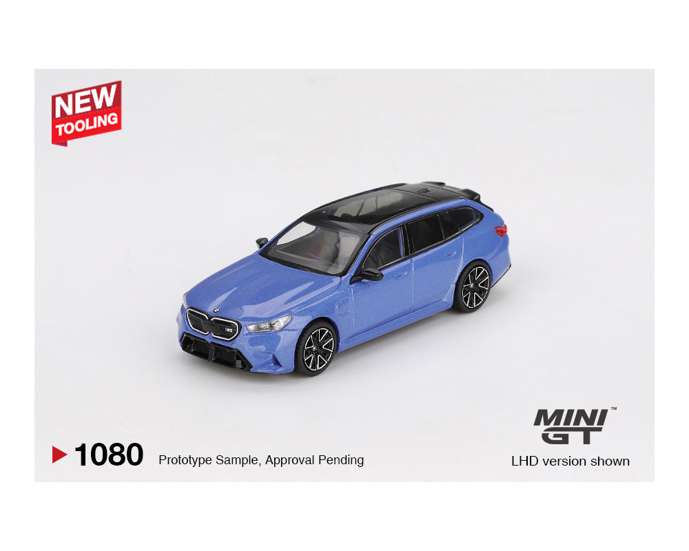 MINI GT 1:64 BMW M5 Touring (G99) in Marina Bay Blue Metallic