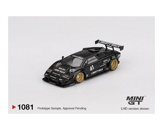 MINI GT 1:64 Lamborghini Countach LB-WORKS in Black