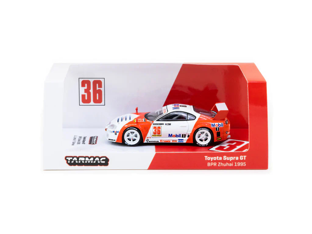 Tarmac Works 1:64 Toyota Supra (JZA80) GT #36 BPR Zhuhai 1995, J. J. Lehto / Y. Dalmas