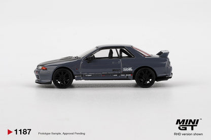 MINIGT 1:64 Nissan Skyline GT-R Top Secret VR32 in Stealth Grey