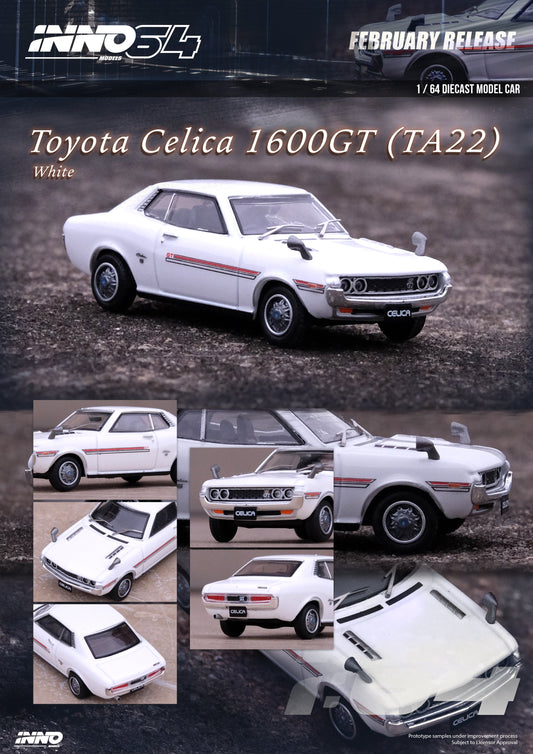 INNO64 1:64 Toyota Celica 1600GT (TA22) in White