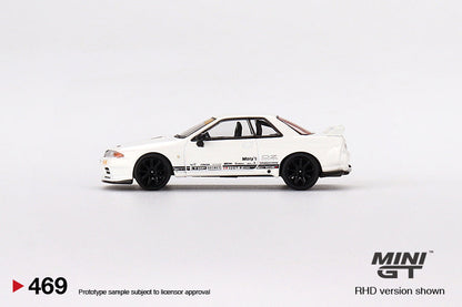 MINIGT 1:64 Nissan Skyline GT-R Top-Secret VR32 in White