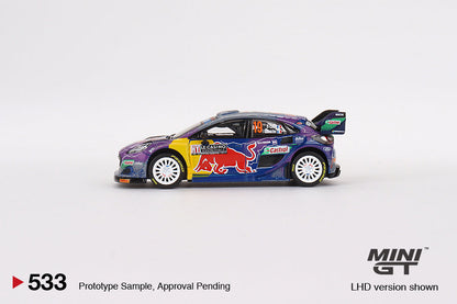MINIGT 1:64 Ford Puma Rally1 #19 M-Sport Ford WRT 2022 Rally MonteCarlo Winner LHD
