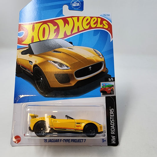 15 Jaguar F-Type Project 7 #116 * Yellow * 2024 Hot Wheels