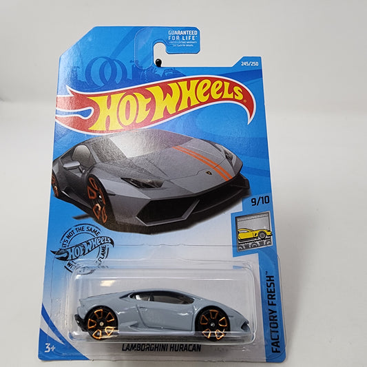 Lamborghini Huracan #245 * Grey * 2019 Hot Wheels