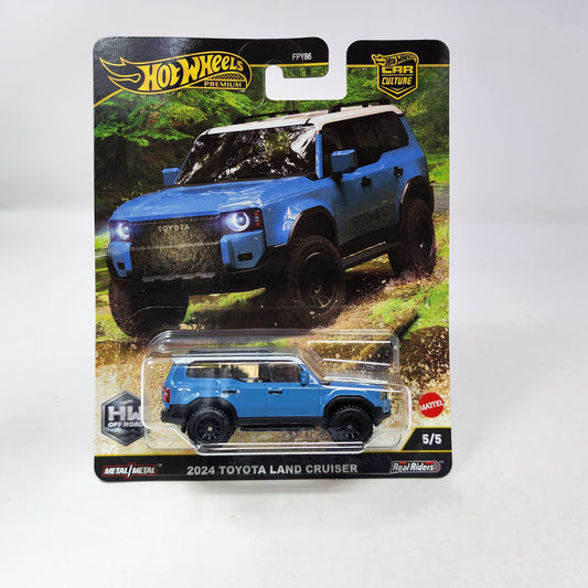 2024 Toyota Land Cruiser 5/5 * BLUE * 2025 Hot Wheels Car Culture OFF ROAD Case H