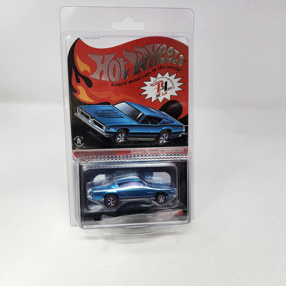 Custom Plymouth Barracuda Blue * Hot Wheels Red Line Club RLC Exclusive