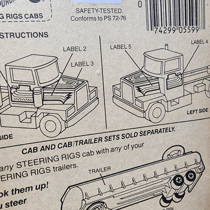 Peterbilt No 5672 * Orange * 1982 Hot Wheels Hong Kong Steering Rigs