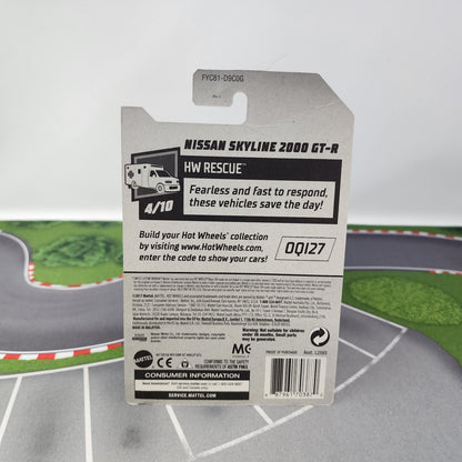 Nissan Skyline 2000 GT-R #160 * White/Black * Hot Wheels 2019