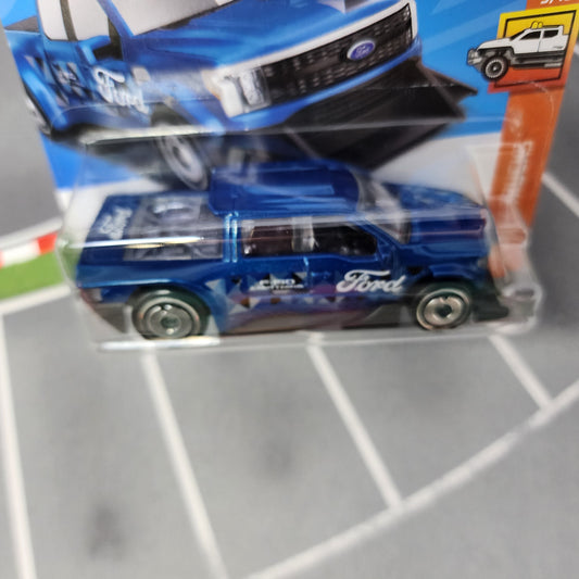 Ford F-150 Lightning #226 * Blue * Short Card 2023 Hot Wheels * NEW MODEL