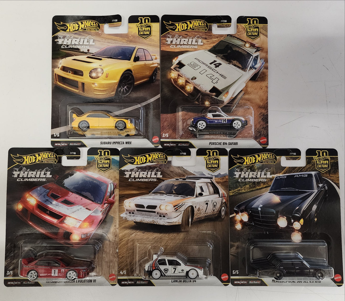 Thrill Climbers * 5 Car Set * 2026 Hot Wheels Car Culture * Case Q