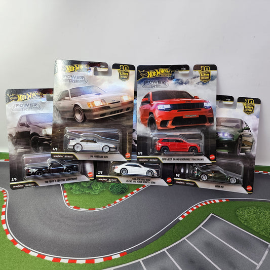 NEW! POWER TRIP * 5 Car Set * 2026 Hot Wheels Car Culture Power Trip Case R