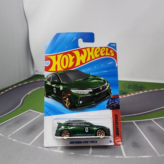 2018 Honda Civic Type R #11 * Green * 2026 Hot Wheels Case G