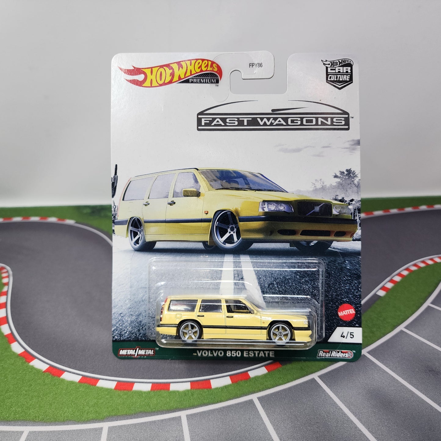 Volvo 850 Estate * Yellow * Hot Wheels Car Culture Fast Wagons