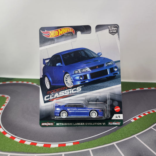 Mitsubishi Lancer Evolution VI * Blue * Hot Wheels Car Culture Modern Classics