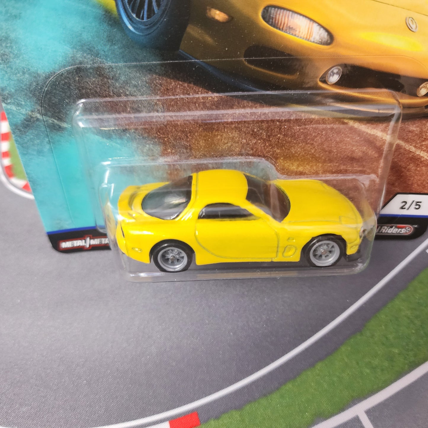 95 Mazda RX-7 * Yellow * Hot Wheels Car Culture Street Tuners
