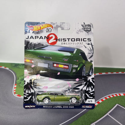 Nissan Laurel 2000 SGX * Green * Hot Wheels Car Culture Japan Historics