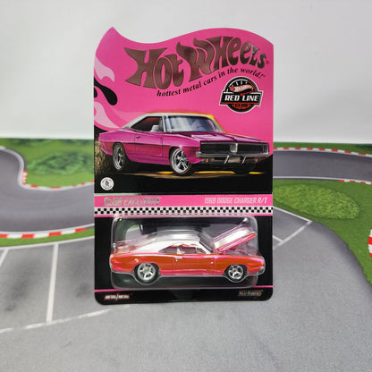 1969 Dodge Charger R/T * Pink Party Car * Hot Wheels Red Line Club RLC
