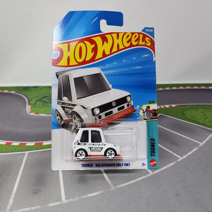Tooned Volkswagen Golf MK1 #172 * White * 2026 Hot Wheels Case J