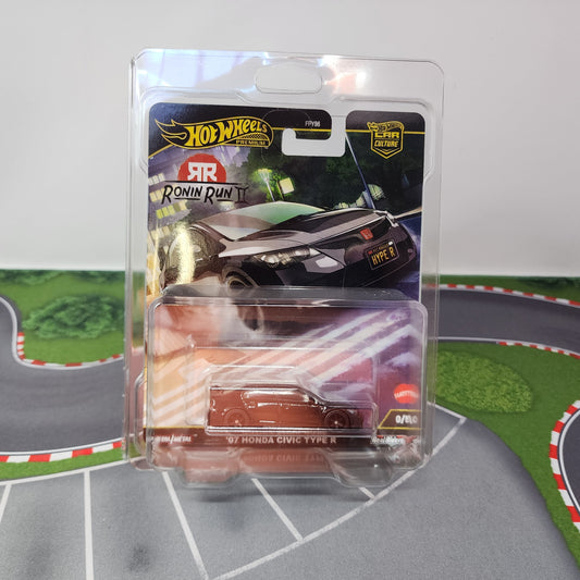 07 Honda Civic Type R 0/5 * Black CHASE * Hot Wheels Car Culture Ronin Run II