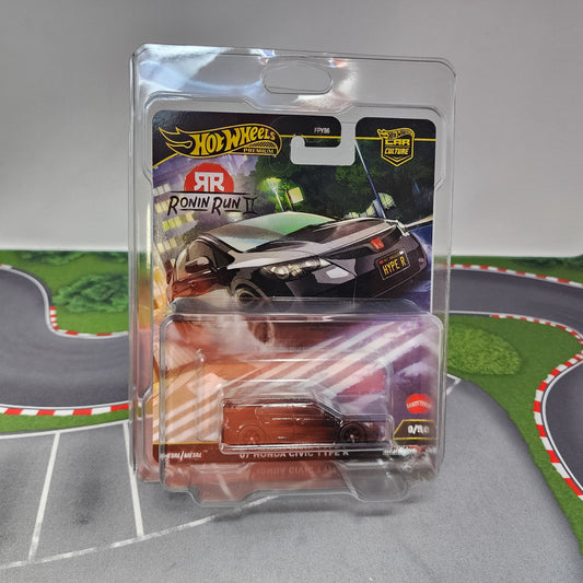 Bubble Crack * '07 Honda Civic Type R 0/5 * Black CHASE * Hot Wheels Car Culture Ronin Run II
