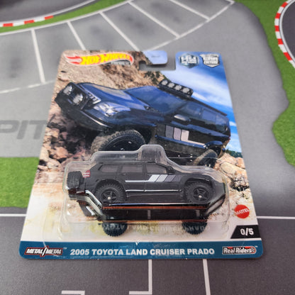 2005 Toyota Land Cruiser Prado 0/5 * Black CHASE * Hot Wheels Car Culture Off Road