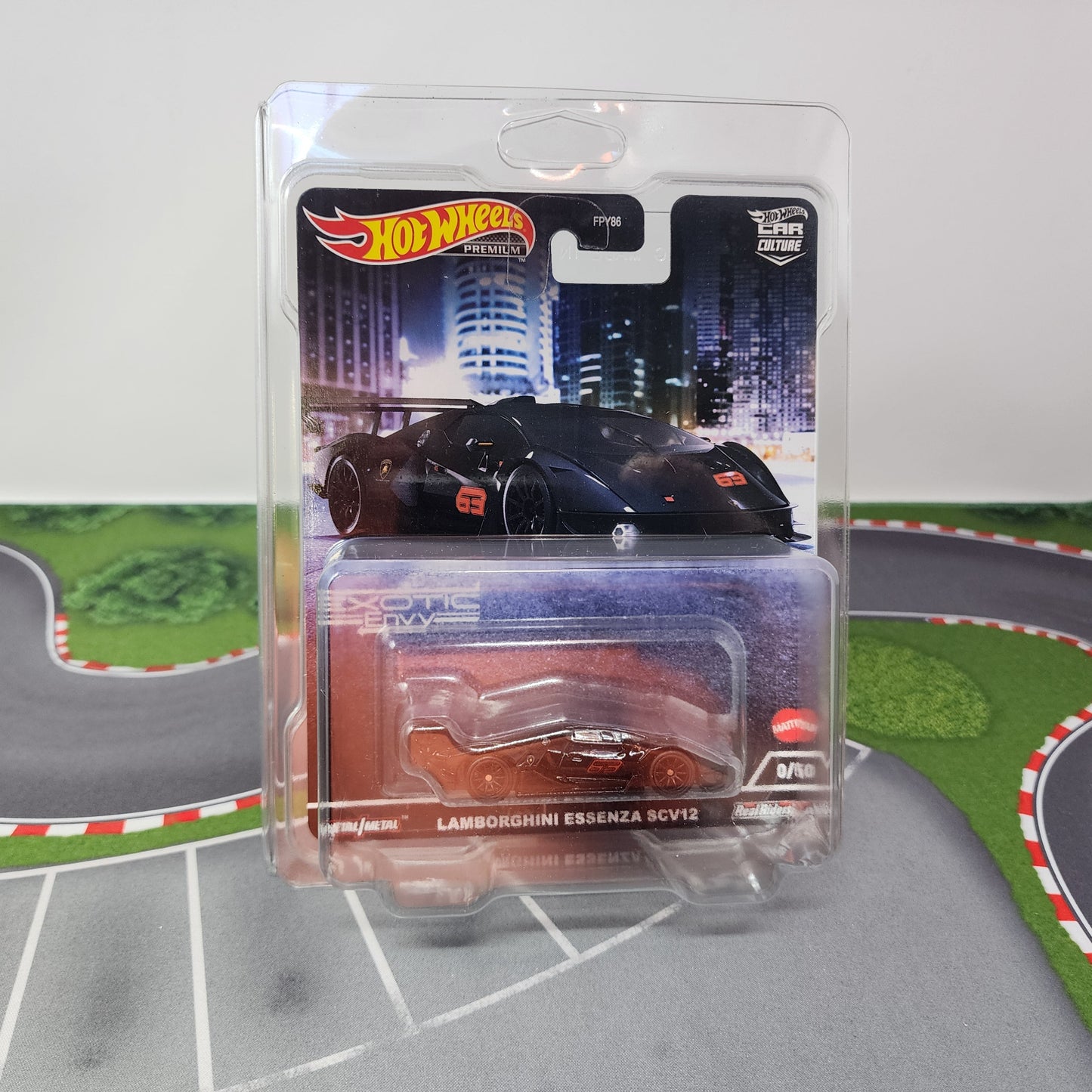 Lamborghini Essenza SCV12 0/5 * Black CHASE * Hot Wheels Car Culture Exotic Envy