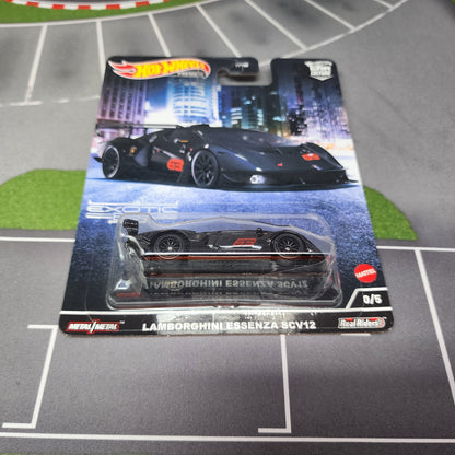 Lamborghini Essenza SCV12 0/5 * Black CHASE * Hot Wheels Car Culture Exotic Envy
