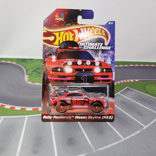 Rally Nissan Skyline R33 Ultimate Challenge NBC * Hot Wheels Red Line Club RLC