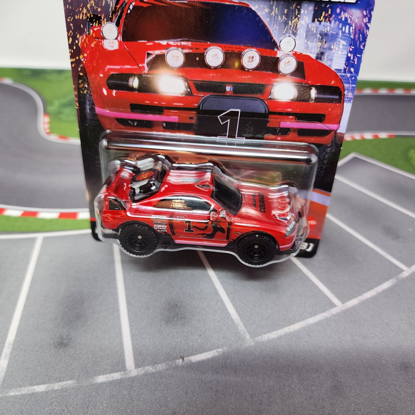 Rally Nissan Skyline R33 Ultimate Challenge NBC * Hot Wheels Red Line Club RLC