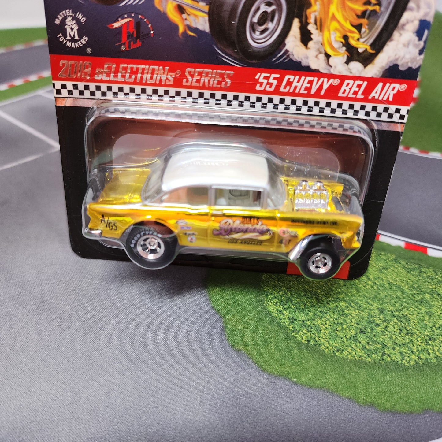 55 Chevy Bel air Gasser Blonde Selections 219 * Hot Wheels Red Line Club RLC
